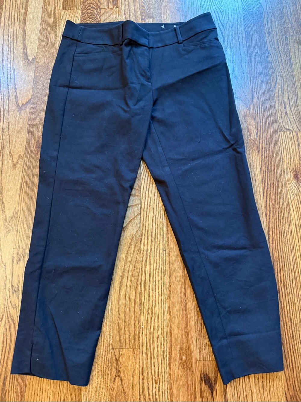 LOFT Ladies’ The Riviera Black Cropped Pants - Classic Tailored Fit 25” inseam